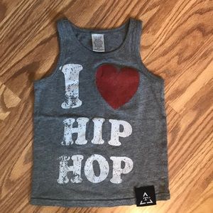 Trilogy Design Co “I Love Hip Hop” tank 2T unisex
